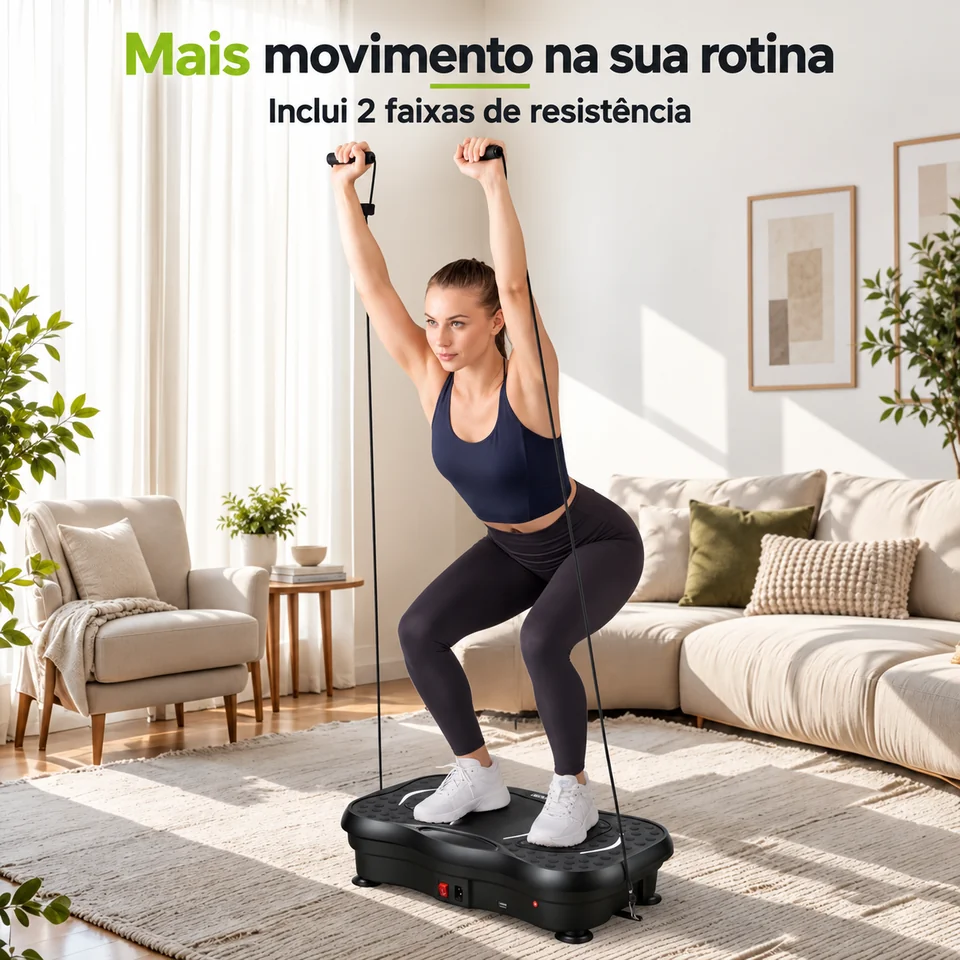 Exercício com duas faixas de resistência